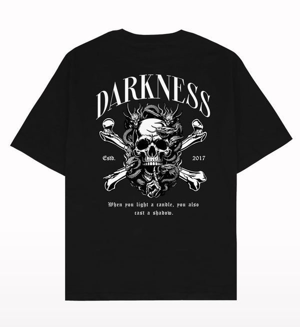 Darkness Skull Oversized T-shirt Back