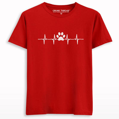 Dog Paw Heartbeat T-shirt - Crunk Thread