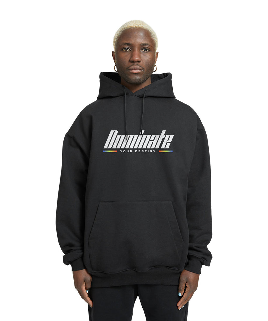 Dominate Y2k Relaxed Fit Drop Shoulder Hoodie - Crunk Thread