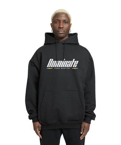 Dominate Y2k Relaxed Fit Drop Shoulder Hoodie - Crunk Thread
