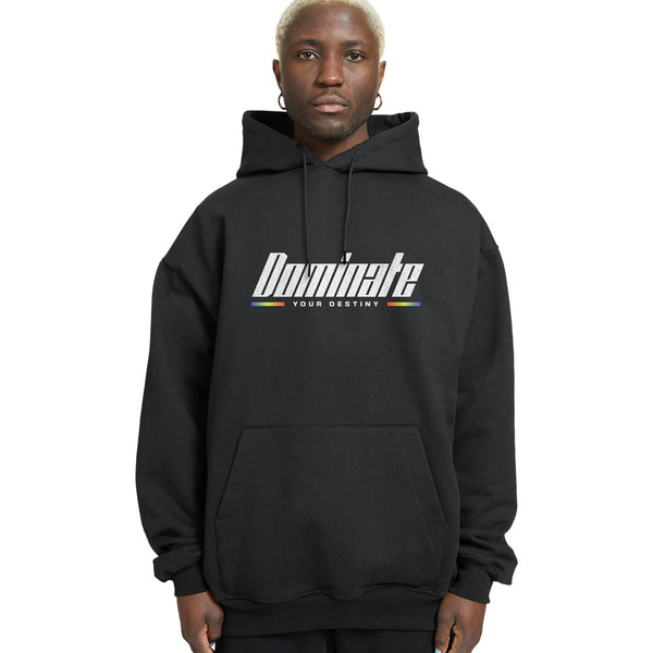 Dominate Y2k Relaxed Fit Drop Shoulder Hoodie - Crunk Thread