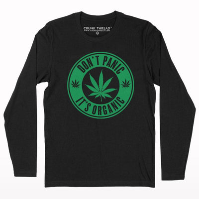 Dont panic its organic full sleeve T-shirt - Crunk Thread