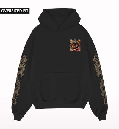 Dragon Oversized Hoodie - Crunk Thread