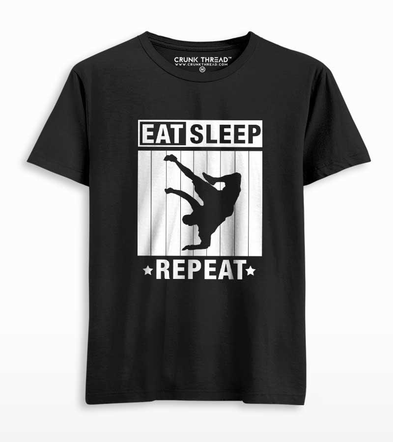 Eat Sleep BBoy Repeat Men's Printed T-shirt - Crunk Thread