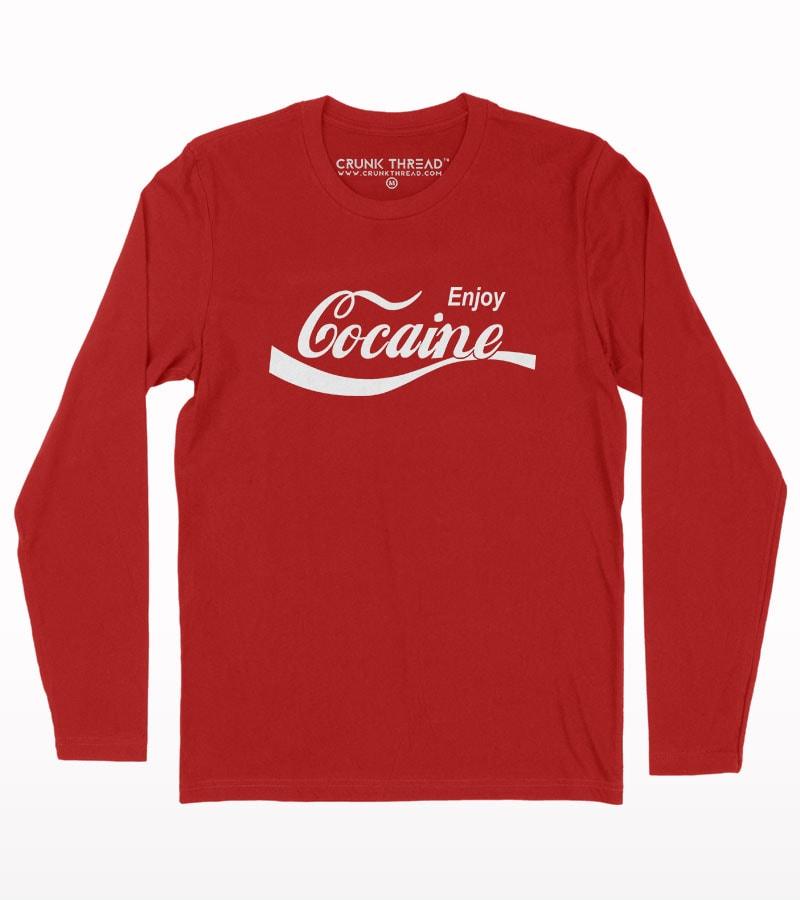 Enjoy Cocaine Full Sleeve T-shirt - Crunk Thread