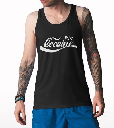 Enjoy Cocaine Printed Tank Top - Crunk Thread