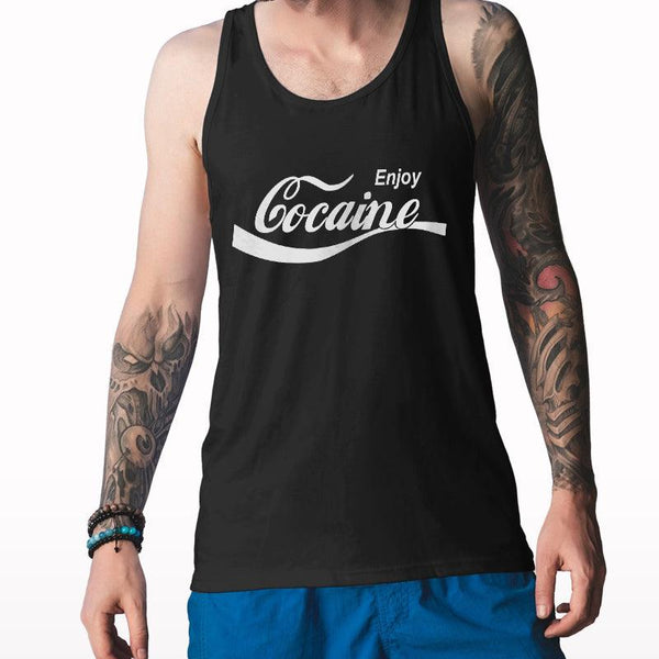Enjoy Cocaine Printed Tank Top - Crunk Thread