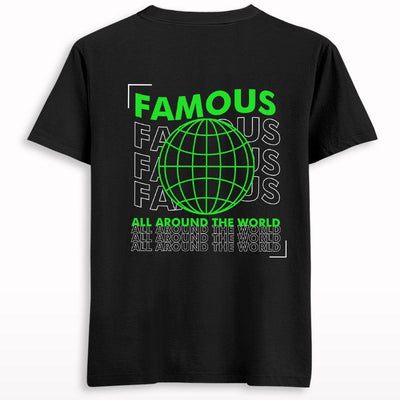 Famous Worldwide Front-Back Printed T-shirt - Crunk Thread