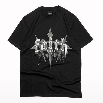 Faith over fear streetwear oversized T-shirt - Crunk Thread