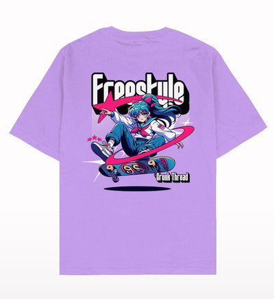 Freestyle Y2k Oversized T-shirt - Crunk Thread
