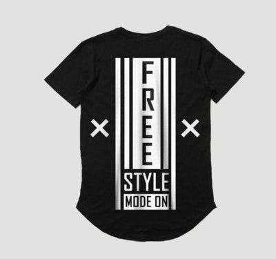 Free Style Mode On Longline T-shirt - On Sale - Crunk Thread