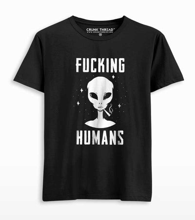 Fucking Humans T-shirt - Crunk Thread