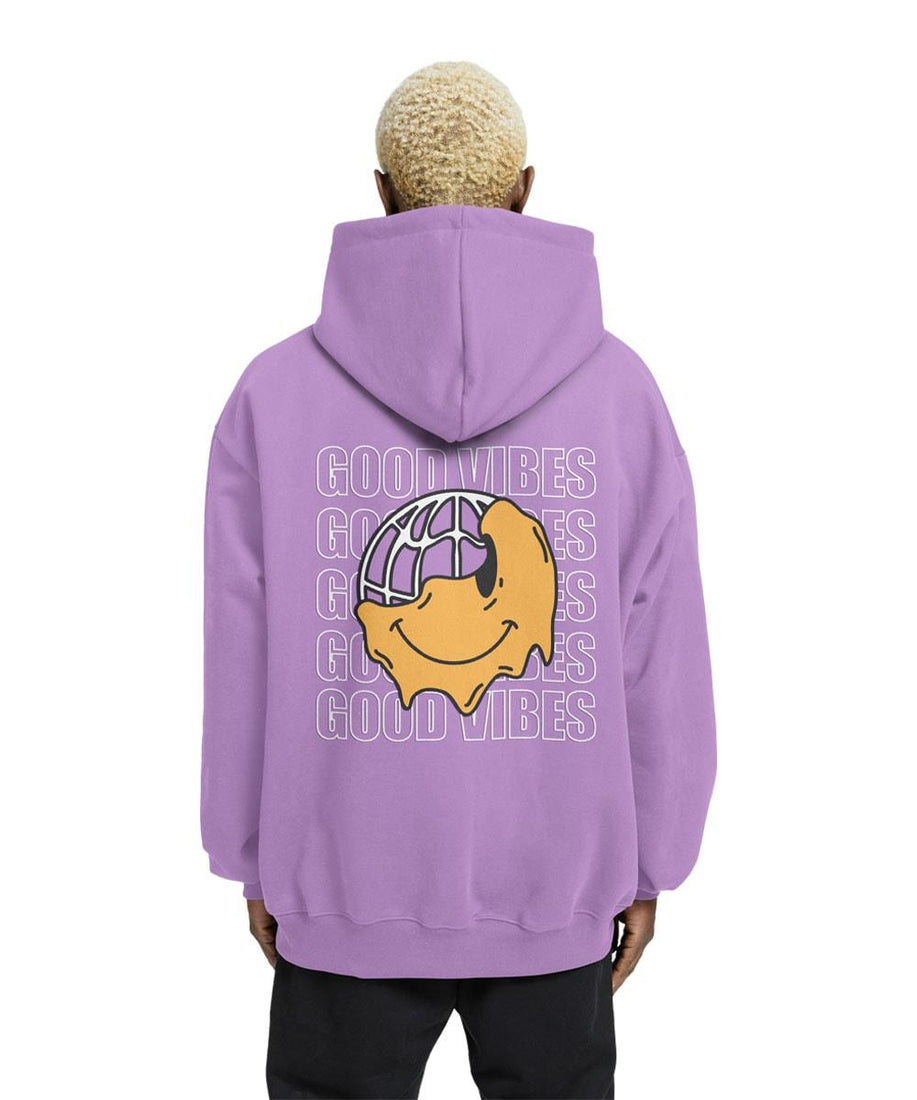 Good Vibes Relaxed Fit Drop Shoulder Hoodie - Crunk Thread