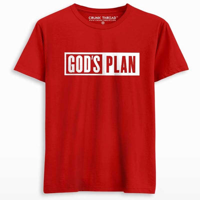 God's Plan Men's Printed T-Shirt - Crunk Thread