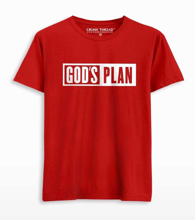 God's Plan Men's Printed T-Shirt - Crunk Thread