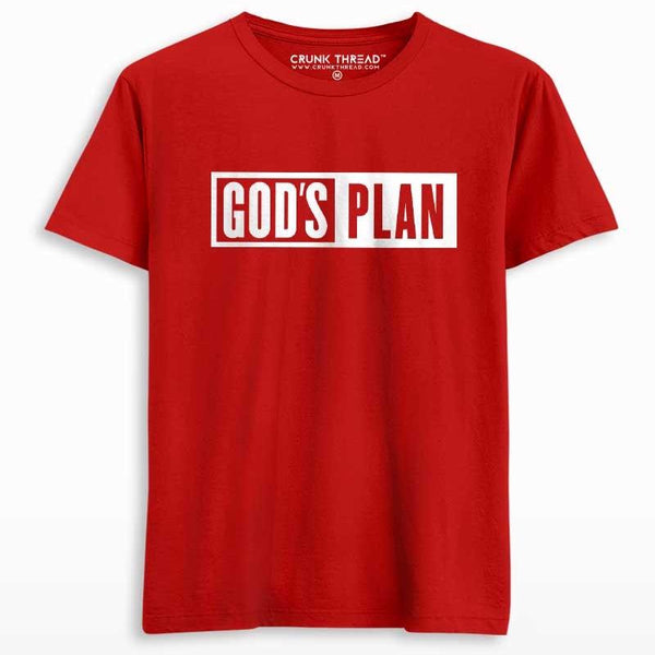 God's Plan Men's Printed T-Shirt - Crunk Thread