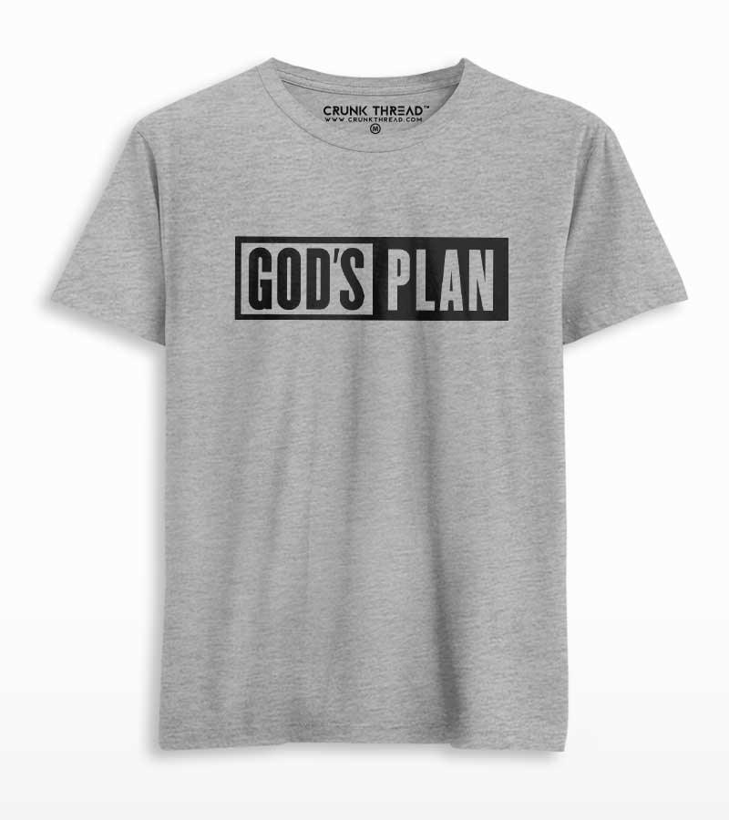 God's Plan Men's Printed T-Shirt - Crunk Thread