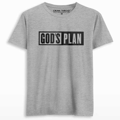 God's Plan Men's Printed T-Shirt - Crunk Thread
