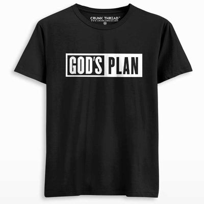 God's Plan Men's Printed T-Shirt - Crunk Thread