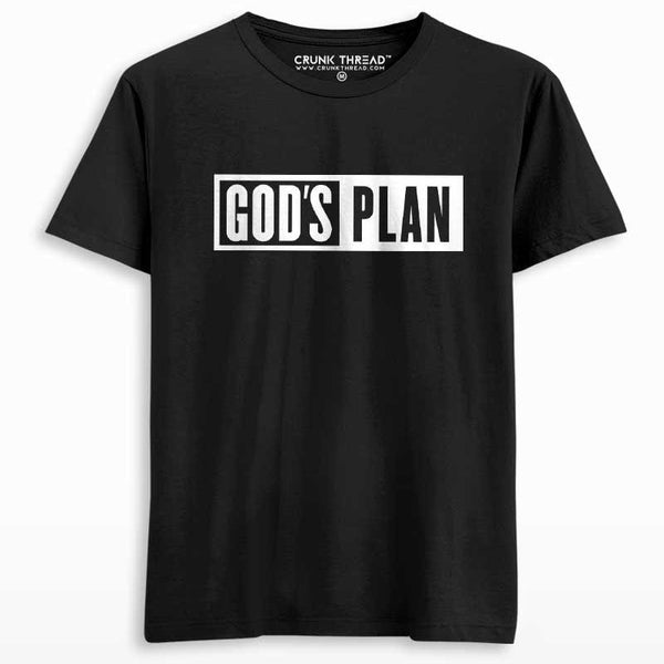 God's Plan Men's Printed T-Shirt - Crunk Thread