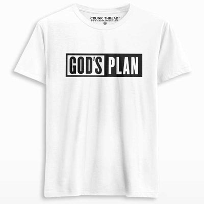 God's Plan Men's Printed T-Shirt - Crunk Thread