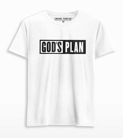 God's Plan Men's Printed T-Shirt - Crunk Thread