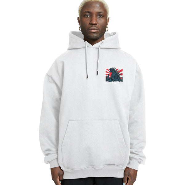 Godzilla Relaxed Drop Shoulder Hoodie - Crunk Thread