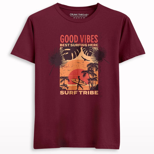 Good Vibes Surf Tribes T-shirt - Crunk Thread