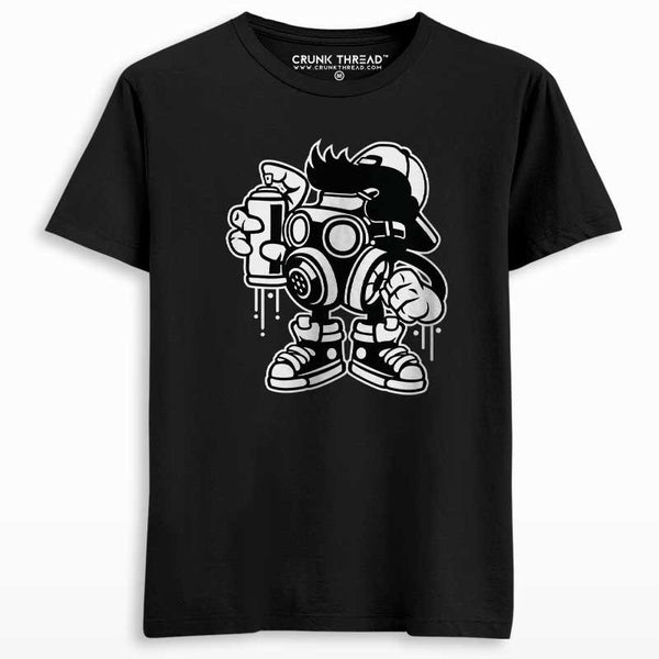 Graffiti Bomber Graphic Printed T-shirt - Crunk Thread