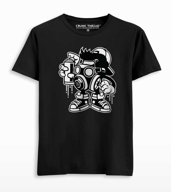 Graffiti Bomber Graphic Printed T-shirt