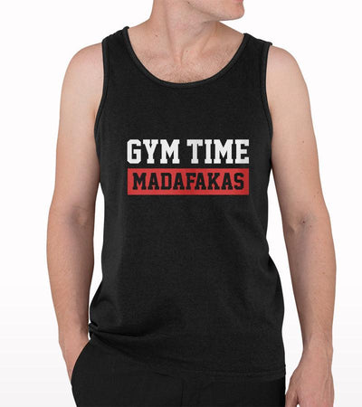 Gym Time Madafakas Printed Tank Top - Crunk Thread