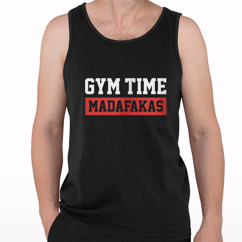 Gym Time Madafakas Printed Tank Top