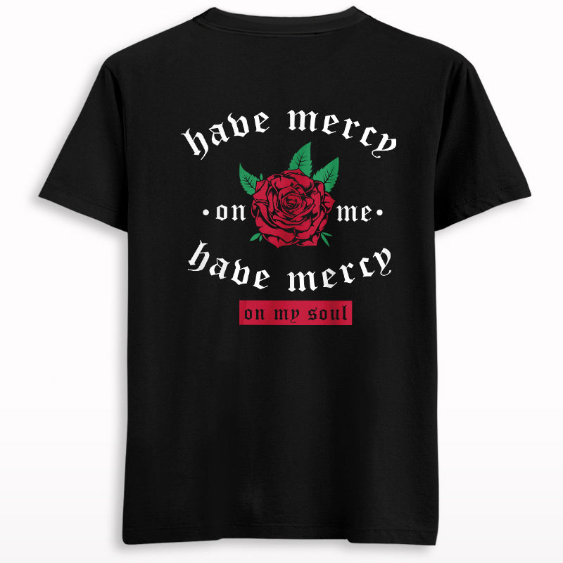 Mercy Rose Graphic Back & Front Print T-shirt