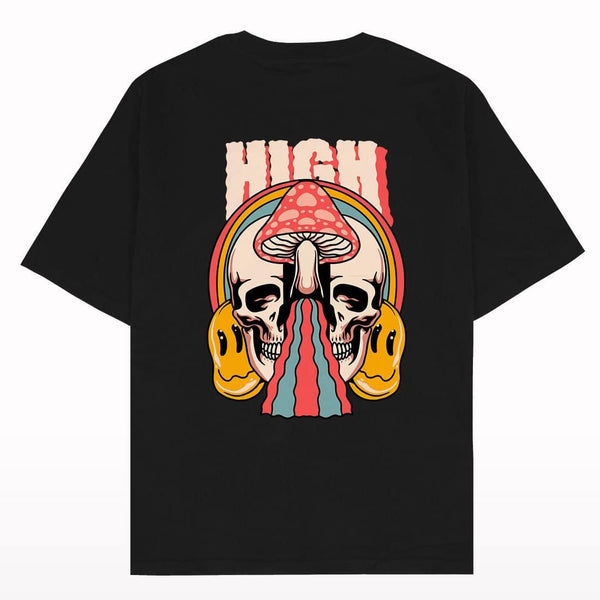 High Skull Oversized T-shirt - Crunk Thread