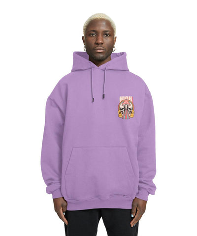 High Relaxed Fit Drop Shoulder Hoodie - Crunk Thread