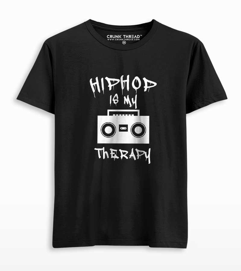 Hip Hop is my therapy Unisex Printed T-shirt - Crunk Thread