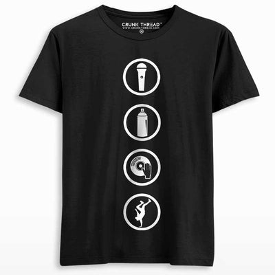 Hip Hop Elements T-shirt - Crunk Thread