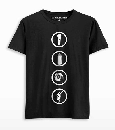 Hip Hop Elements T-shirt - Crunk Thread