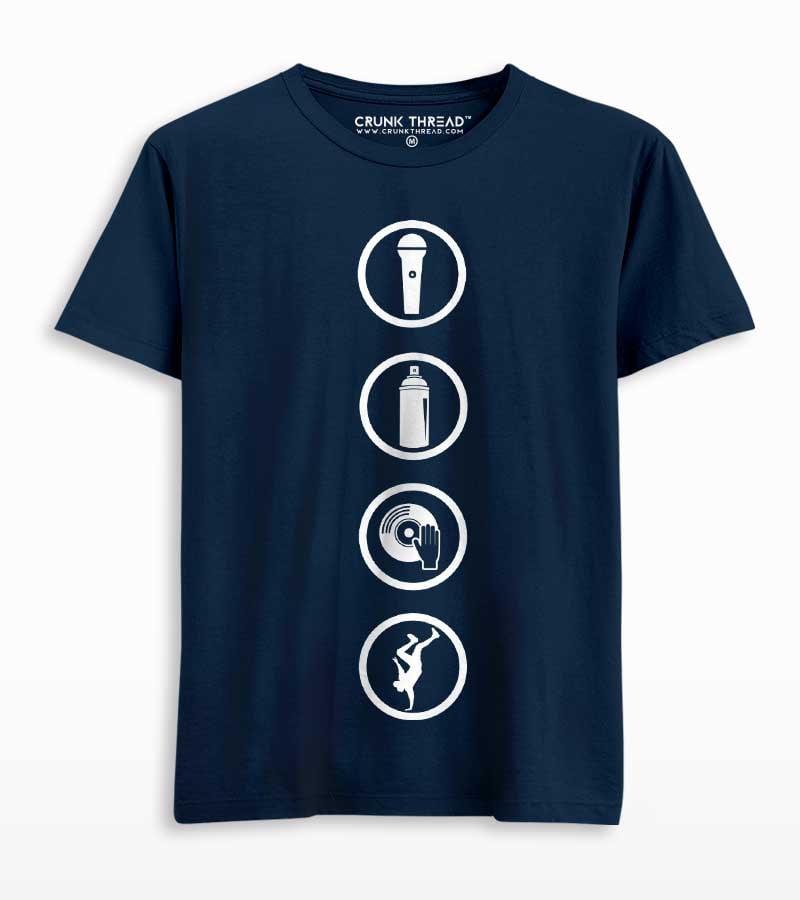 Hip Hop Elements T-shirt - Crunk Thread
