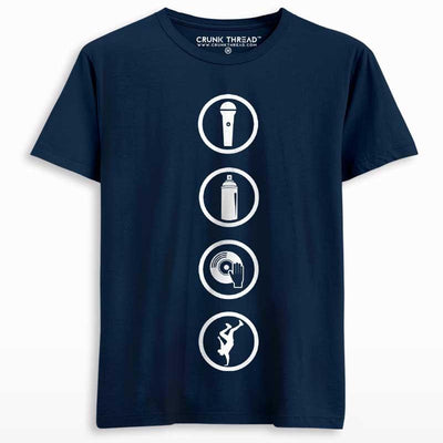 Hip Hop Elements T-shirt - Crunk Thread