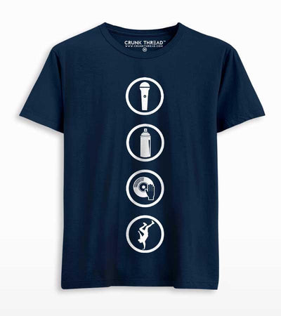 Hip Hop Elements T-shirt - Crunk Thread