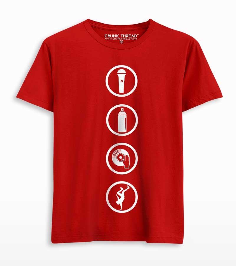 Hip Hop Elements T-shirt - Crunk Thread