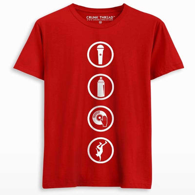 Hip Hop Elements T-shirt - Crunk Thread