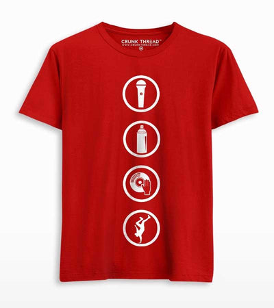 Hip Hop Elements T-shirt - Crunk Thread