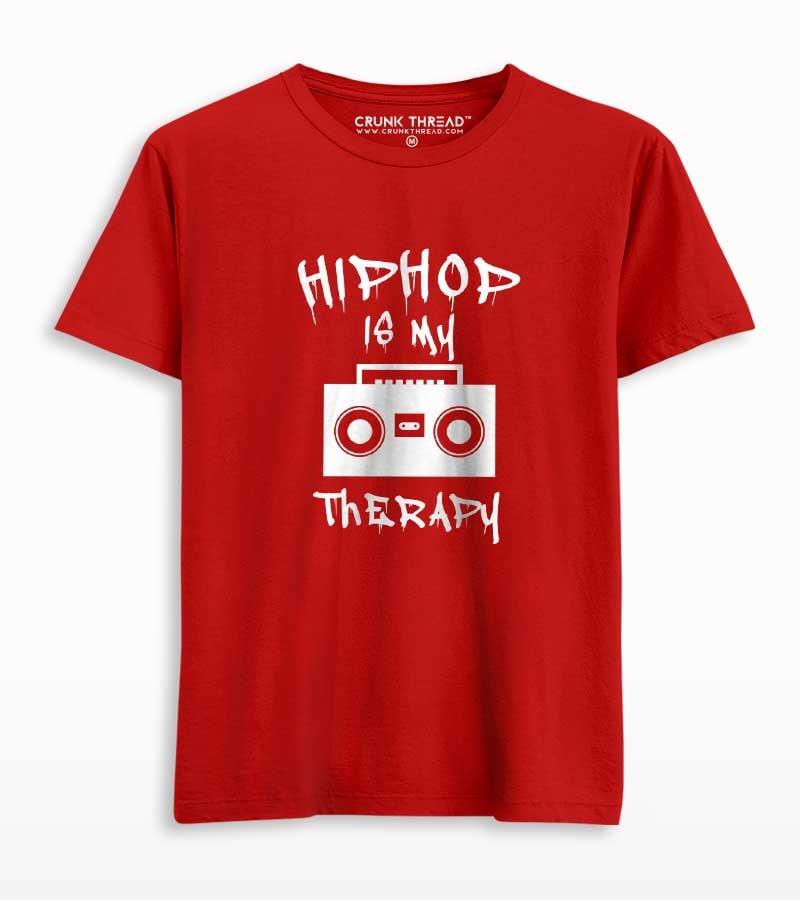 Hip Hop is my therapy Unisex Printed T-shirt - Crunk Thread