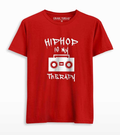 Hip Hop is my therapy Unisex Printed T-shirt - Crunk Thread