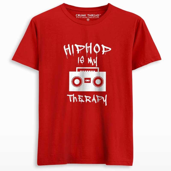 Hip Hop is my therapy Unisex Printed T-shirt - Crunk Thread