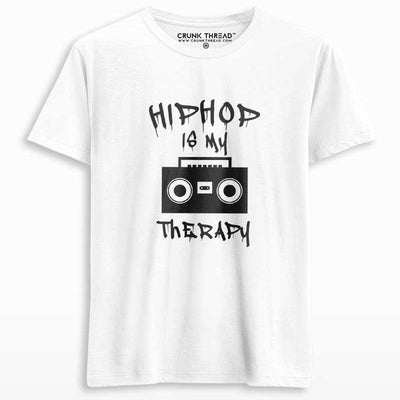 Hip Hop is my therapy Unisex Printed T-shirt - Crunk Thread