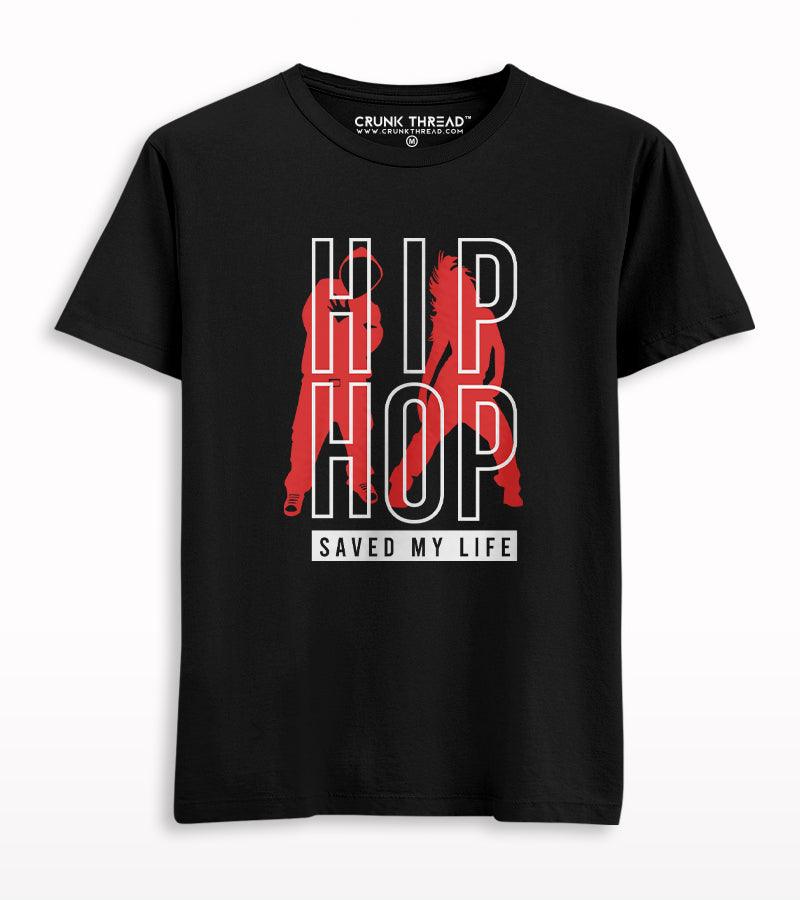 Hip Hop Saved My Life Graphic Printed T-shirt - Crunk Thread