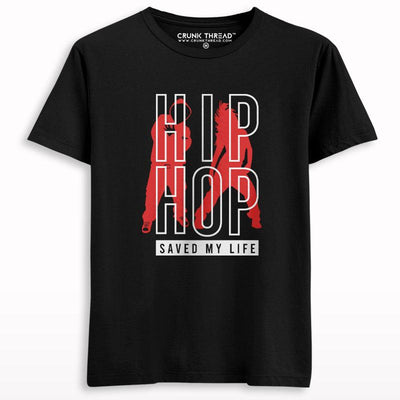 Hip Hop Saved My Life Graphic Printed T-shirt - Crunk Thread